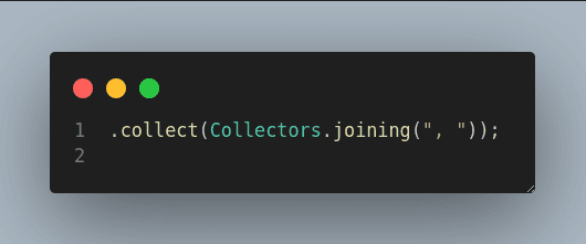 On the Collectors used in the Stream API